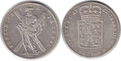 kosuke_dev ハノーバー 1762年 ブラウンシュヴァイク=カレンベルク ゲオルグ3世 ターレル銀貨 美品
