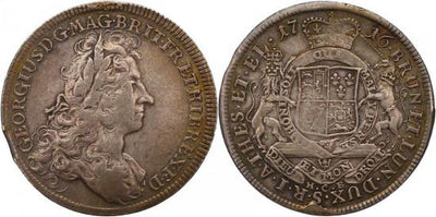 kosuke_dev ハノーバー 1716年 ブラウンシュヴァイク=カレンベルク ゲオルグ1世 ターレル銀貨 美品
