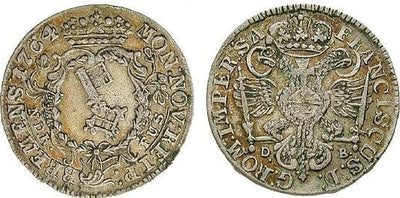 ドイツ ブレーメン 1764年 6グロート 銀貨 美品+