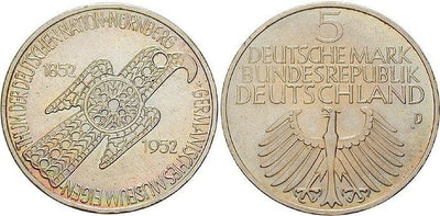 kosuke_dev ドイツ ゲルマン国立博物館 記念貨幣 1952年 5DM 未使用