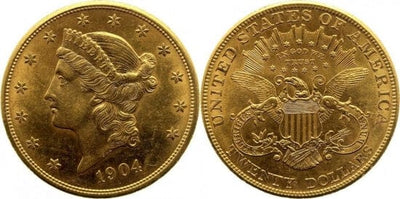 kosuke_dev アメリカ 1904年 リバティ金貨 20ドル 未使用