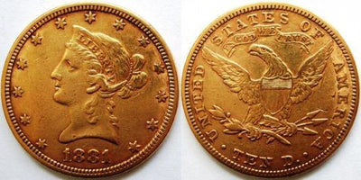 kosuke_dev アメリカ 1881年 イーグル 10ドル 金貨 極美品