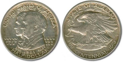 kosuke_dev アメリカ 1921年 アラバマ州 センテニアル 1/2ドル ハーフダラー 銀貨 未使用