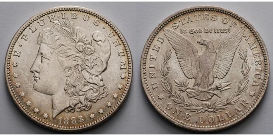 kosuke_dev アメリカ 1888年 モルガンダラー リバティ 1ドル 銀貨 未使用