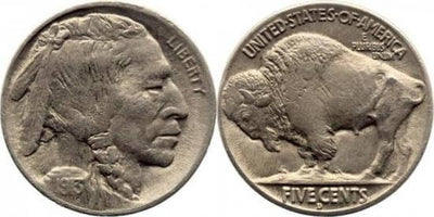 kosuke_dev アメリカ 1913年 インディアン バッファロー 5セント 銀貨 極美品-美品