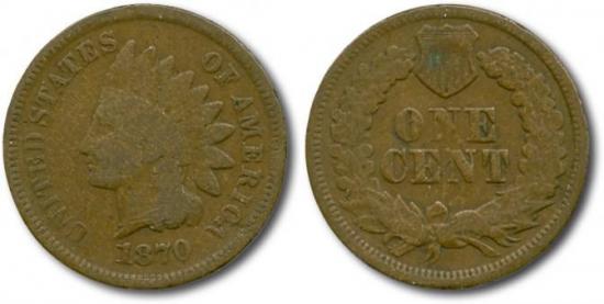 kosuke_dev アメリカ 1870年 インディアン 1セント 金貨 並品