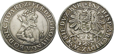 神聖ローマ帝国 フェルディナンド1世 1521-1564年 Stempelfehler 銀貨 美品