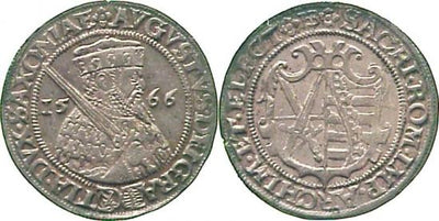 kosuke_dev ザクセン アルベル ライン アウグスト 1553-1586年 1/4ターレル 銀貨 極美品