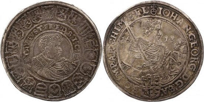 kosuke_dev ザクセン王国 ヨハン・ゲオルク1世 1611-1615年 1613年 ターレル 銀貨 極美品