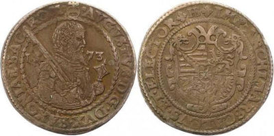 kosuke_dev ザクセン王国 ライン アウグスト 1553-1586年 1573年 1/2ターレル 銀貨 美品