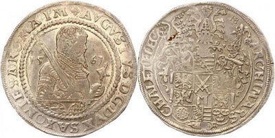 kosuke_dev ザクセン王国 ライン アウグスト 1553-1586年 1561年 ターレル 銀貨 極美品