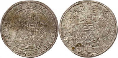 kosuke_dev ザクセン王国 ライン アウグスト 1553-1586年 1578年 ターレル 銀貨 極美品