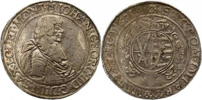 kosuke_dev ザクセン アルベルティン ヨハン・ゲオルク2世 1656-1680年 1671年 取引ターレル Wechseltaler 美品