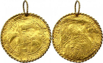 kosuke_dev ザクセン アルベルティン ヨハン・ゲオルク1世 1615-1656年 1617年 3ダカット 金貨 リング付き 美品