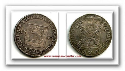 kosuke_dev ブラウンシュヴァイク カール1世 1735-1780年 1747年 1/2ターレル 銀貨 極美品
