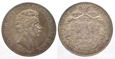 kosuke_dev ブランズウィック ヴィルヘルム·ヘルツォーク 1846年 ダブルターレル 銀貨 未使用