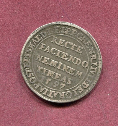 kosuke_dev ブラウンシュヴァイク ハインリヒ・ユリウス 1589-1613年 1597年 ターレル 銀貨 美品