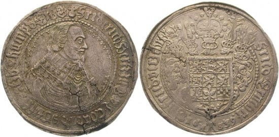 ブラウンシュヴァイク フリードリヒ ツェレ 1636-1648年 1639年 ターレル 銀貨 極美品
