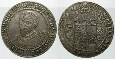 kosuke_dev ブラウンシュヴァイク アウグスト2世 1635-1666年 1655年 ターレル 銀貨 美品+