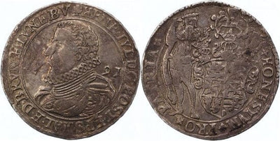 kosuke_dev ブラウンシュヴァイク ハインリヒ・ユリウス 1589-1613年 1591年 ターレル 銀貨 美品+