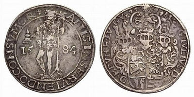kosuke_dev ブラウンシュヴァイク ユリウス・エルンスト 1568-1589年 1584年 リッチターレル 銀貨 ゴスラー 美品