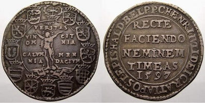 kosuke_dev ブラウンシュヴァイク ハインリヒ・ユリウス 1589-1613年 1597年 ターレル 銀貨 美品+