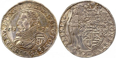 kosuke_dev ブラウンシュヴァイク ハインリヒ・ユリウス 1589-1613年 1591年 ターレル 銀貨 極美品-美品