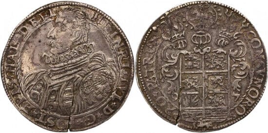 ブラウンシュヴァイク ハインリヒ・ユリウス 1589-1613年 1597年 ターレル 銀貨 極美品
