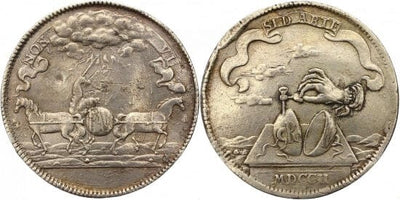 kosuke_dev ブラウンシュヴァイク ルドルフ・アウグスト アントン・ウルリヒ 1702年 Luftpumpen ターレル 銀貨 美品