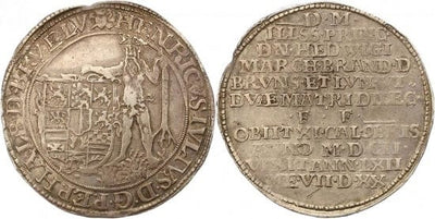 kosuke_dev ブラウンシュヴァイク ハインリヒ・ユリウス 1589-1613年 1602年 ターレル 銀貨 硬貨地板 美品