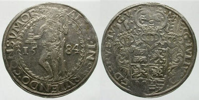 ブラウンシュヴァイク ユリウス・エルンスト 1568-1589年 1584年 リッチ ターレル 銀貨 美品+