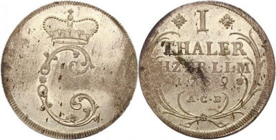 kosuke_dev ブラウンシュヴァイク カール1世 1735-1780年 1759年 ターレル 銀貨 極美品