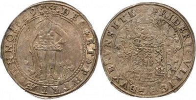 kosuke_dev ブラウンシュヴァイク フリードリヒ・ウルリヒ 1613-1634年 1629年 ターレル 銀貨 美品+