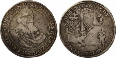 kosuke_dev ブラウンシュヴァイク アウグスト2世 1651年 Reisetaler ターレル 銀貨 美品