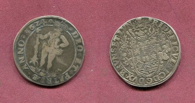 ブラウンシュヴァイク フリードリヒ・ウルリヒ 1613-1634年 1624年 ターレル 銀貨 美品