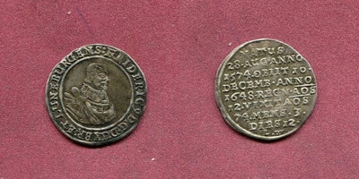 kosuke_dev ブラウンシュヴァイク フリードリヒ4世 1636-1648年 1648年 Sterbetaler 銀貨 極美品