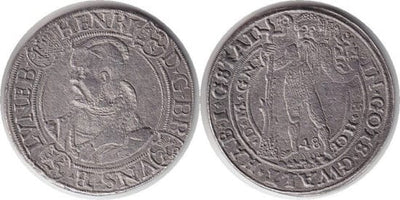 ブラウンシュヴァイク ヘンリー ヤンガー 1548年 ターレル 銀貨 美品