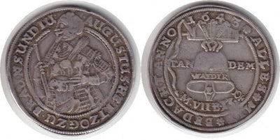 kosuke_dev ブラウンシュヴァイク デュークアウグストゥス 1643年 1/2 グロッケン ターレル 銀貨 美品