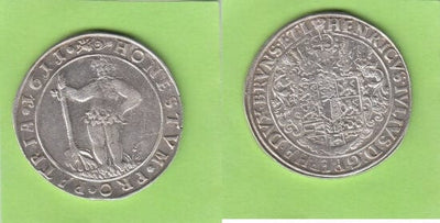 ブラウンシュヴァイク ヴォルフェンビュッテル 1611年 ターレル 銀貨 極美品