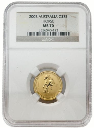 kosuke_dev NGC オーストラリア 馬 2002年 25ドル 金貨 MS70