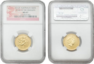 kosuke_dev NGC オーストラリア エリザベス2世 2012年 25ドル 金貨 MS67