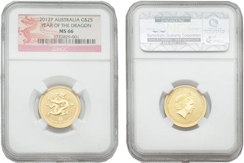 kosuke_dev NGC オーストラリア エリザベス2世 2012年 25ドル 金貨 MS66