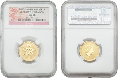 kosuke_dev NGC オーストラリア エリザベス2世 2012年 25ドル 金貨 MS66