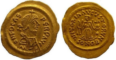 kosuke_dev ビザンツ帝国 フォカス 604-610年 トレミシス 金貨 極美品