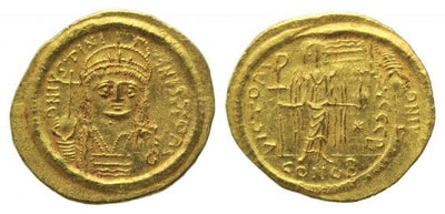 kosuke_dev ビザンツ帝国 ユスティニアヌス1世 527-565年 ソリダス 金貨 極美品+