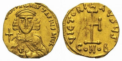 kosuke_dev ビザンツ帝国 アナスタシオス2世 713-715年 トレミシス 金貨 硬貨地板 未使用