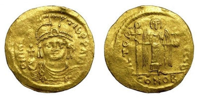 kosuke_dev ビザンツ帝国 ティベリウス 582-602年 ソリダス 金貨 美品