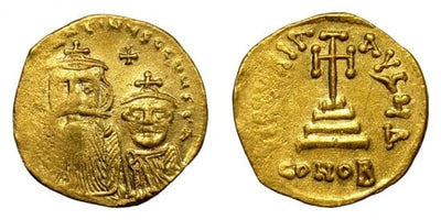 ビザンツ帝国 コンスタンス2世 641-668年 ソリダス 金貨 美品