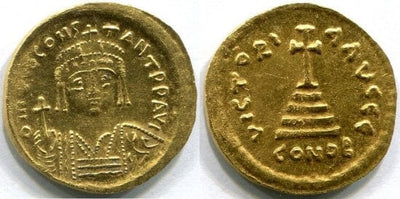 kosuke_dev ビザンツ帝国 ティベリウス2世コンスタンティヌス 578-582年 ソリダス 金貨 極美品