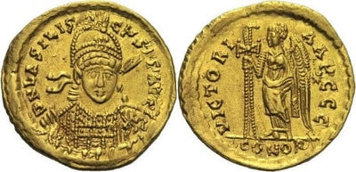 kosuke_dev ビザンツ帝国 バシリスクス 475-476年 ソリダス 金貨 美品